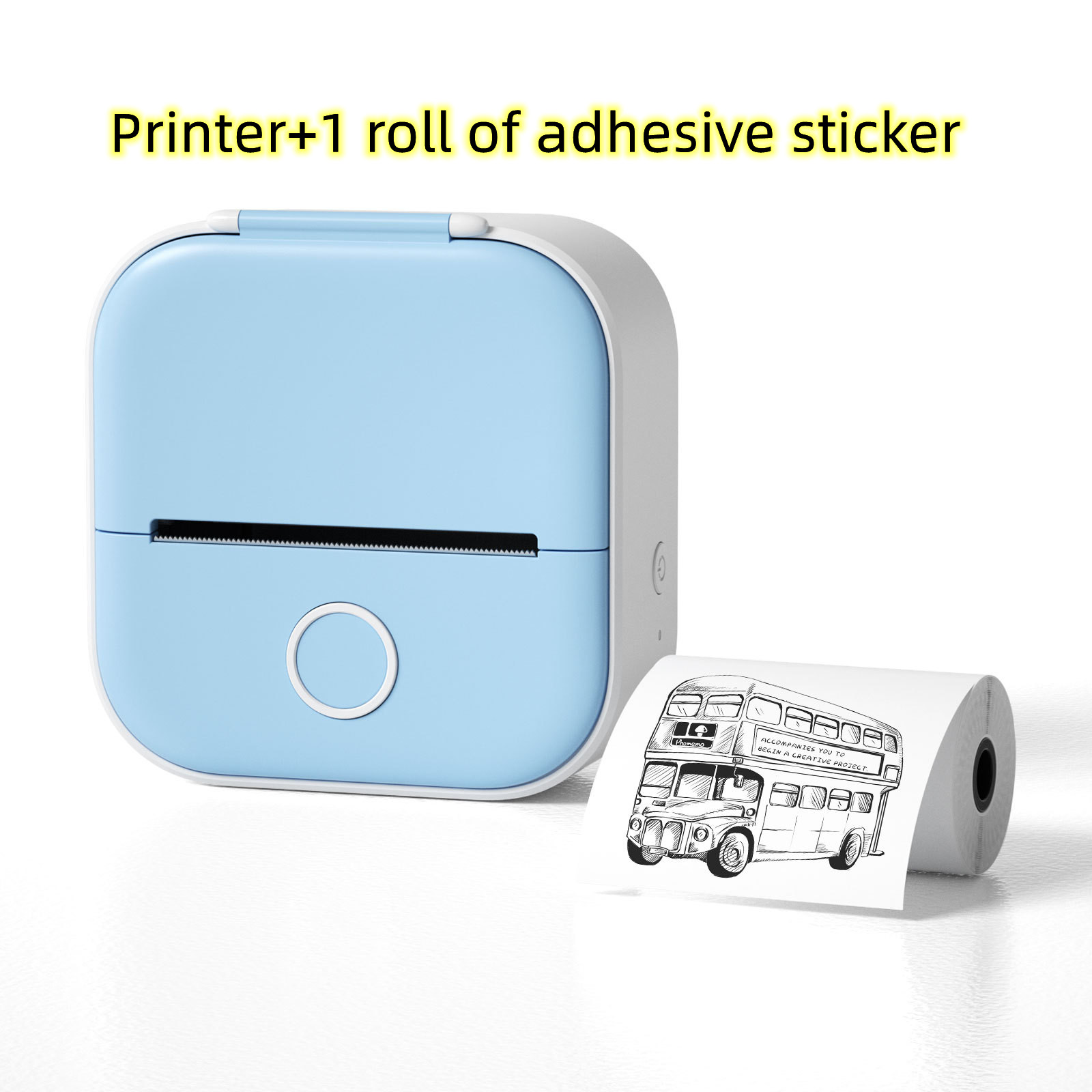 Portable Mini Thermal Label Printer Home Photo Printer Student Wrong Question Printer Bluetooth-Compatible Mini Label Printer Price Tag – תמונה 60