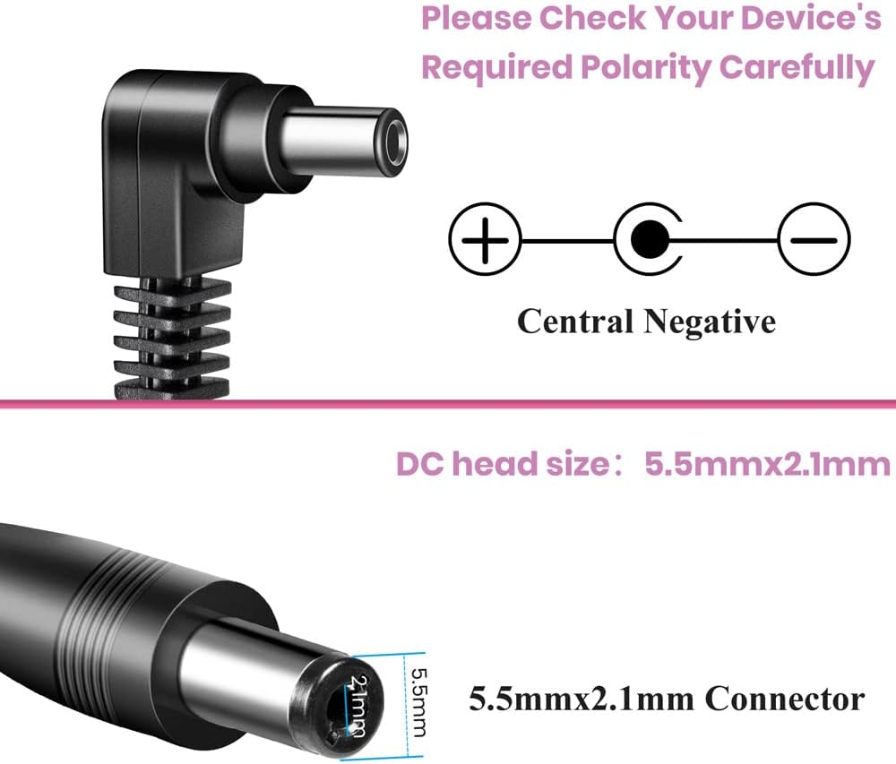 Guitar Pedal Power Supply Adapter 9V DC 1A Tip Negative 8 Way Daisy Chain Cables for Guitar Effect Pedal – תמונה 3