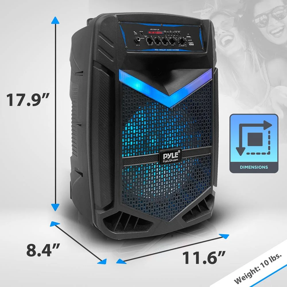 Portable Bluetooth Speaker System 600W Rechargeable Outdoor Bluetooth Speaker Portable System – תמונה 6