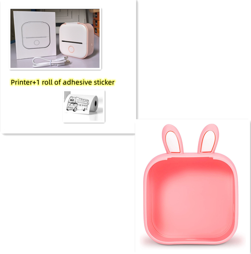 Portable Mini Thermal Label Printer Home Photo Printer Student Wrong Question Printer Bluetooth-Compatible Mini Label Printer Price Tag – תמונה 72