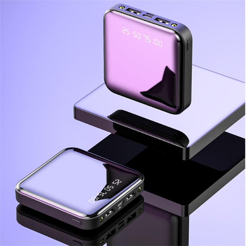 Mini Power Bank 20000 Mah Portable Mirror Digital Display Power Bank – תמונה 12