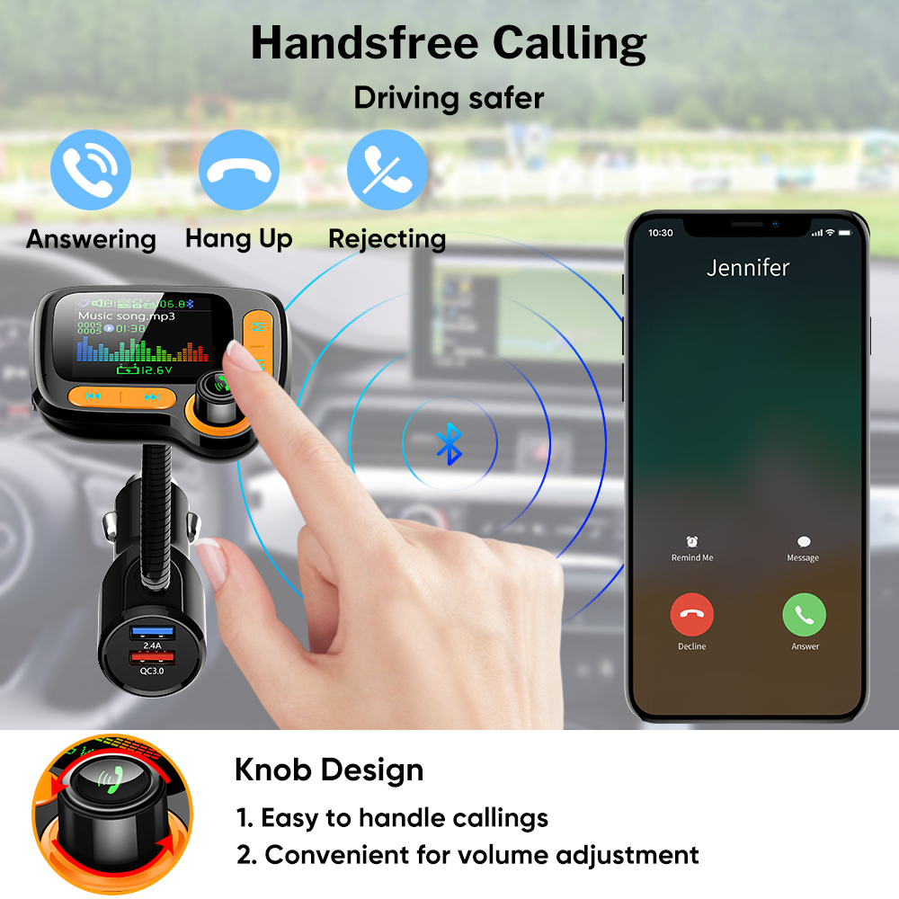 Car Bluetooth Multi-Function Player with Large Color Screen – תמונה 4