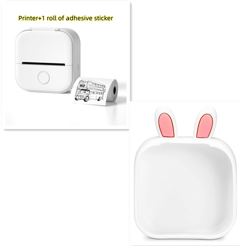 Portable Mini Thermal Label Printer Home Photo Printer Student Wrong Question Printer Bluetooth-Compatible Mini Label Printer Price Tag – תמונה 71