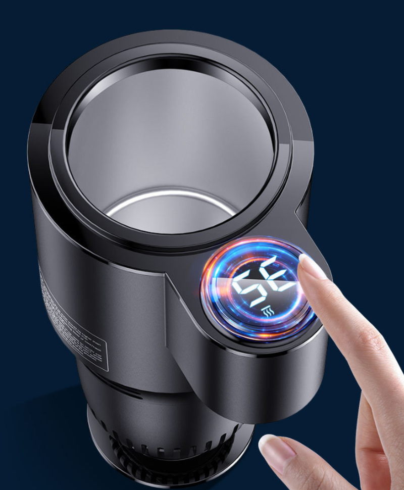 USAMS US-ZB160 Digital Display Smart Car Heating Cooling Cup Car Accessories – תמונה 6