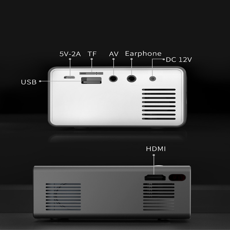 Home Office T300 Projector HD 1080P Miniature Mini Projector – תמונה 4