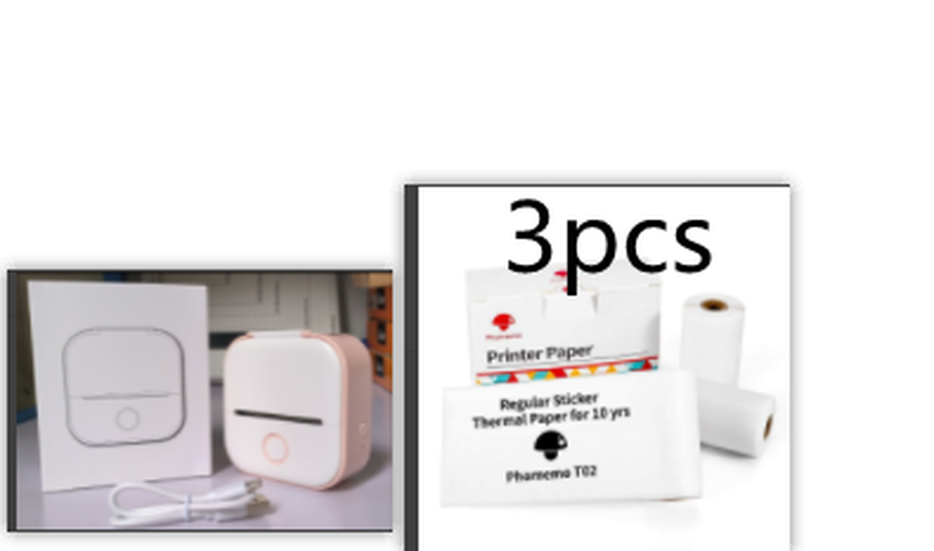 Portable Mini Thermal Label Printer Home Photo Printer Student Wrong Question Printer Bluetooth-Compatible Mini Label Printer Price Tag – תמונה 40