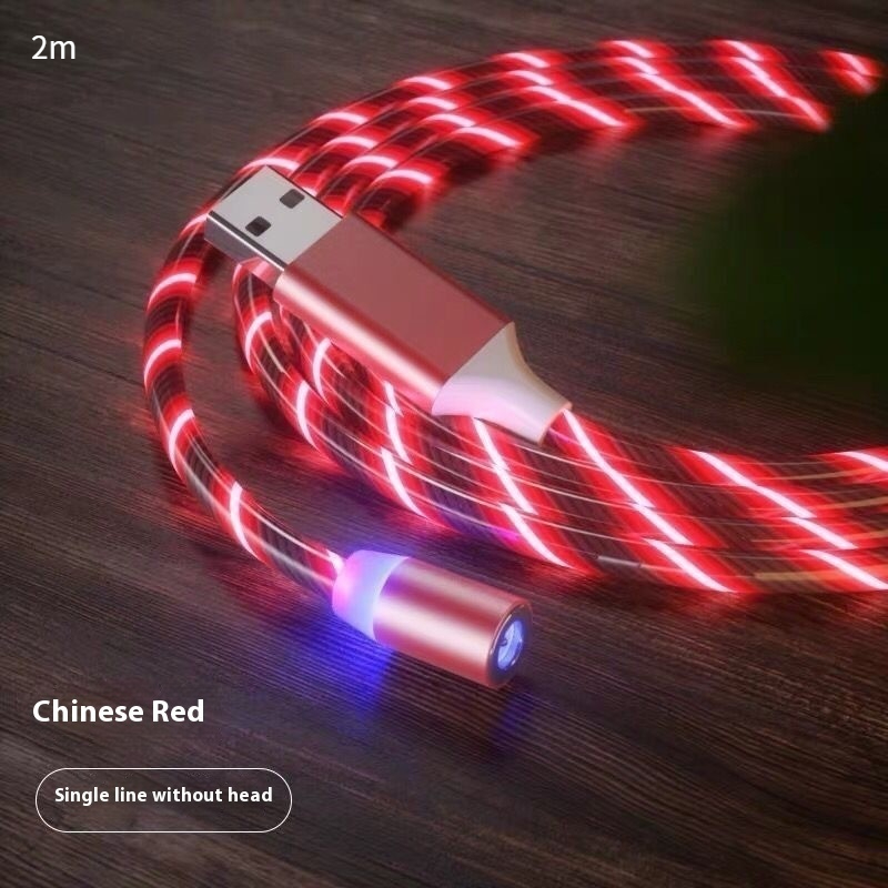 Magnetic Charging Cable Streamer Fast Charging Cable Lighting Micro USB Cable LED Magnet Charger Type-C Cable – תמונה 37