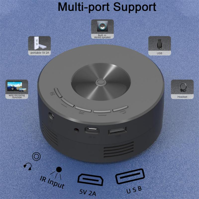 Smart Projector Wifi Portable 1080P Home Theater Video LED Mini Projector for Home Theaters Media Player – תמונה 4