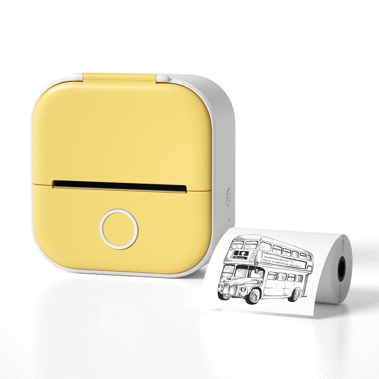 Portable Mini Thermal Label Printer Home Photo Printer Student Wrong Question Printer Bluetooth-Compatible Mini Label Printer Price Tag – תמונה 11