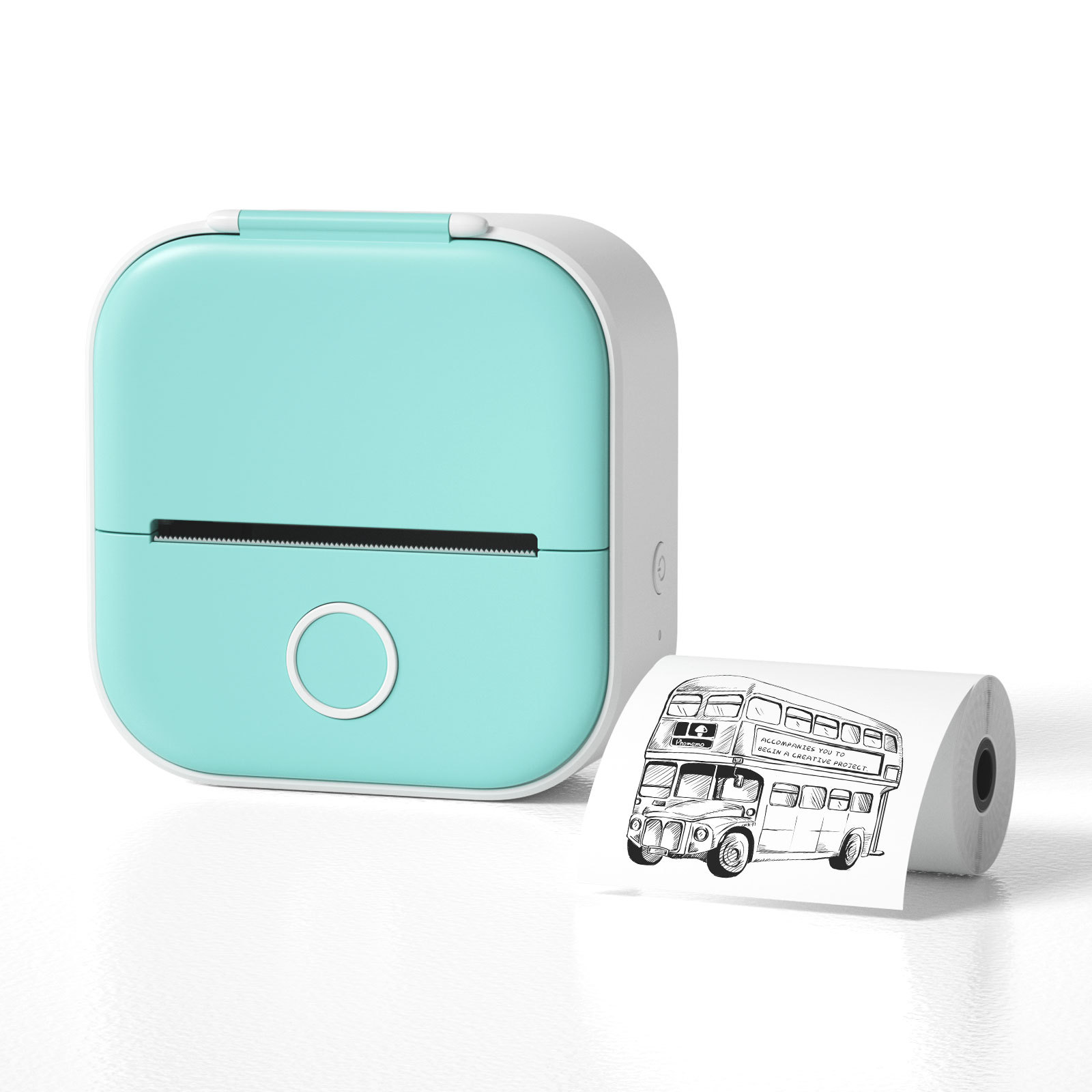 Portable Mini Thermal Label Printer Home Photo Printer Student Wrong Question Printer Bluetooth-Compatible Mini Label Printer Price Tag – תמונה 12