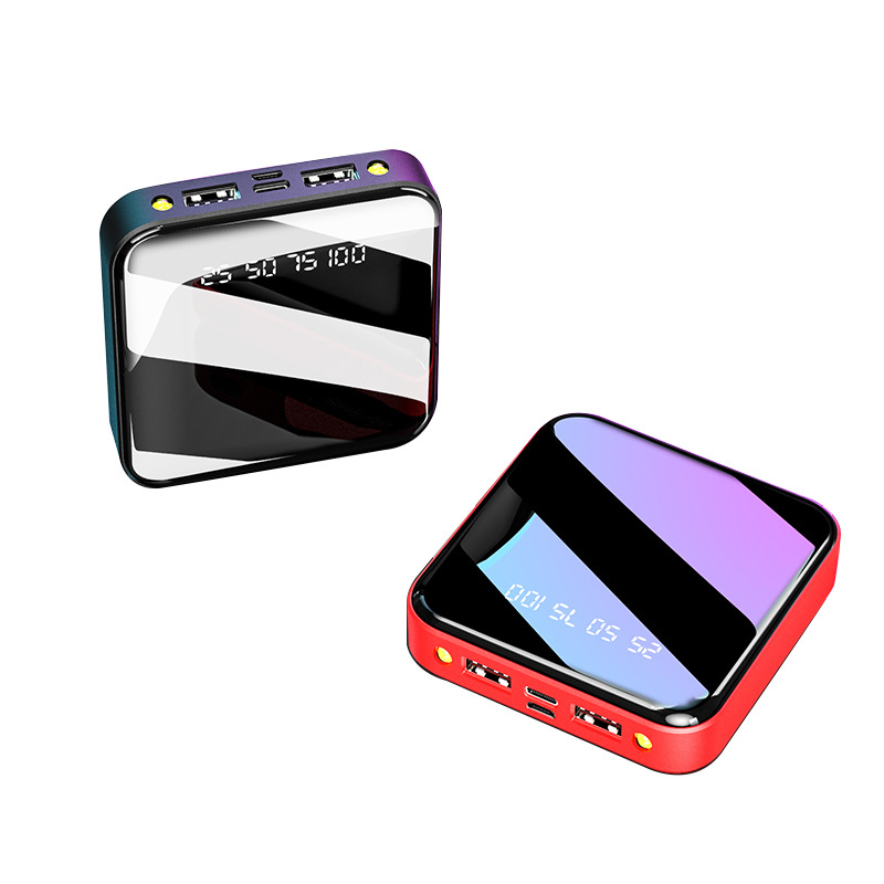 Mini Power Bank 20000 Mah Portable Mirror Digital Display Power Bank – תמונה 15