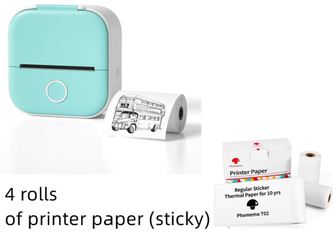 Portable Mini Thermal Label Printer Home Photo Printer Student Wrong Question Printer Bluetooth-Compatible Mini Label Printer Price Tag – תמונה 67