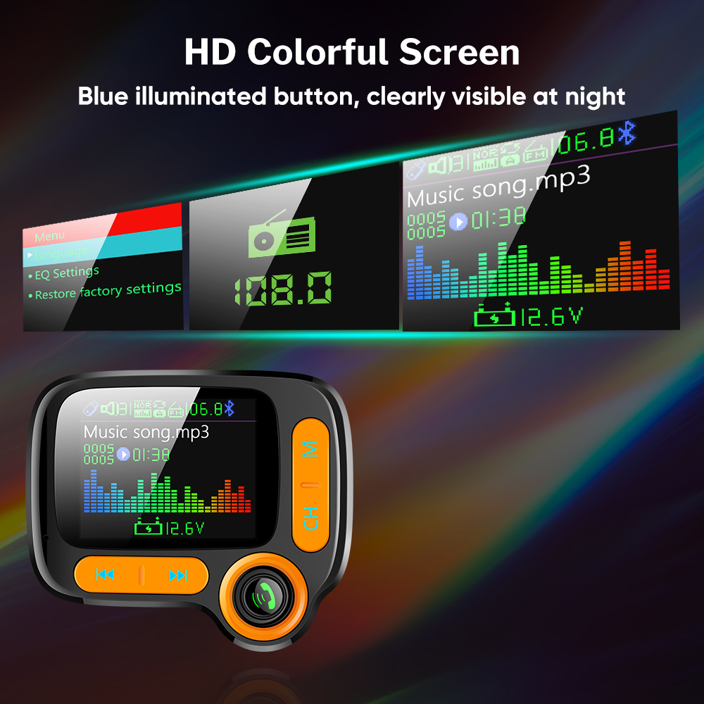 Car Bluetooth Multi-Function Player with Large Color Screen – תמונה 3
