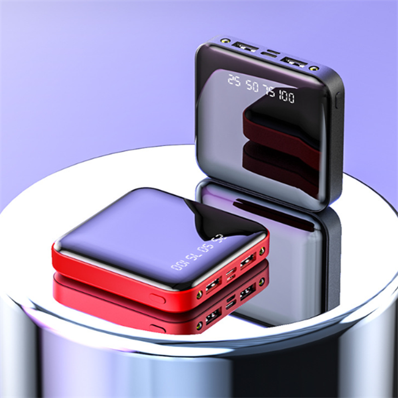 Mini Power Bank 20000 Mah Portable Mirror Digital Display Power Bank – תמונה 10