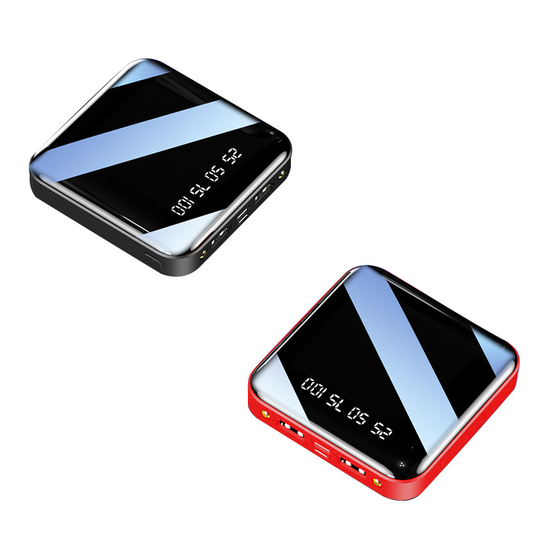 Mini Power Bank 20000 Mah Portable Mirror Digital Display Power Bank – תמונה 16