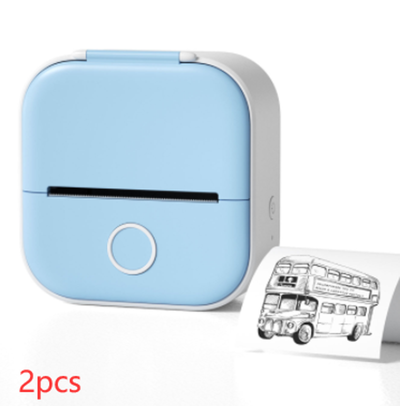 Portable Mini Thermal Label Printer Home Photo Printer Student Wrong Question Printer Bluetooth-Compatible Mini Label Printer Price Tag – תמונה 22