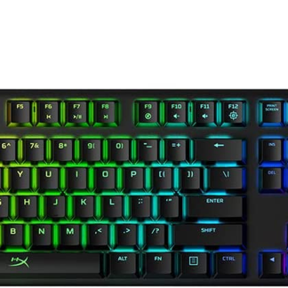 Alloy Origins - Mechanical Gaming Keyboard, Software-Controlled Light & Macro Customization, Compact Form Factor, RGB LED Backlit - Linear  Red Switch (Black)