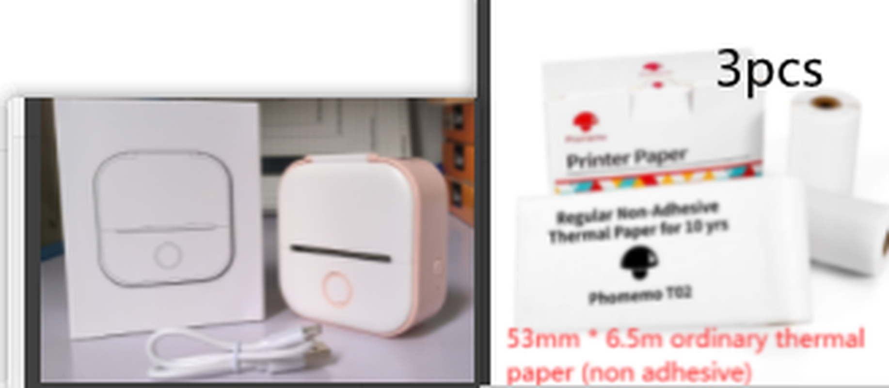 Portable Mini Thermal Label Printer Home Photo Printer Student Wrong Question Printer Bluetooth-Compatible Mini Label Printer Price Tag – תמונה 52