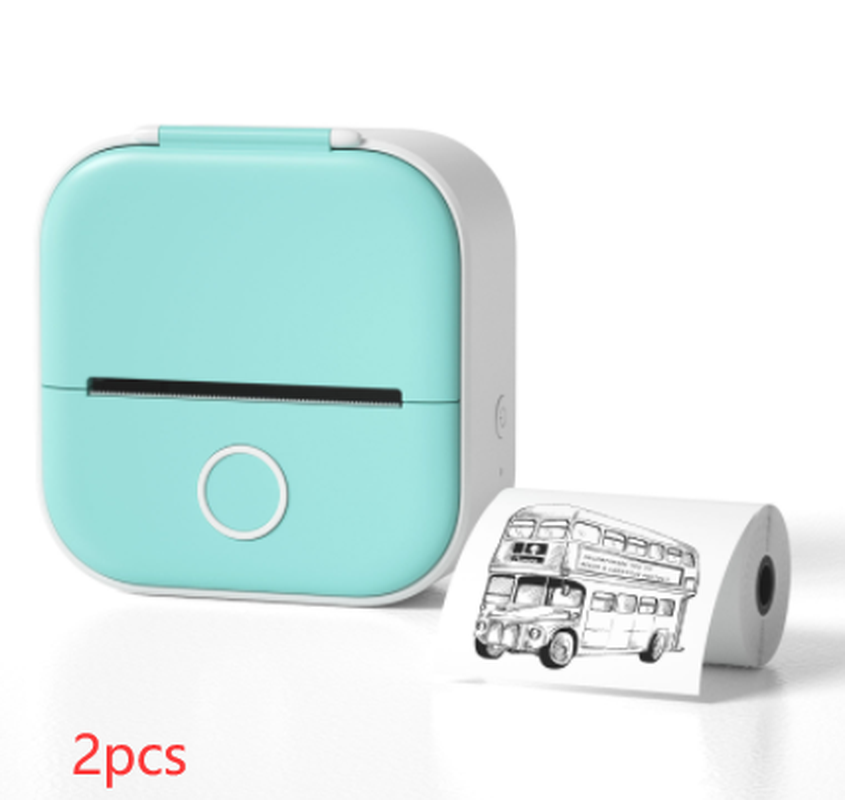 Portable Mini Thermal Label Printer Home Photo Printer Student Wrong Question Printer Bluetooth-Compatible Mini Label Printer Price Tag – תמונה 24